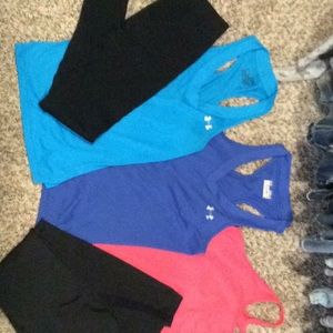 Under armor tank and pant bundle
